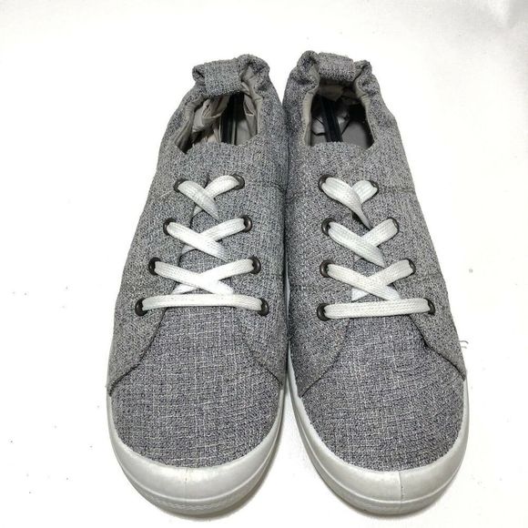 Sole Mate Lace Up Comfort Gray Scrunch Women's Tennis Shoes Size 7/8 - Picture 2 of 7